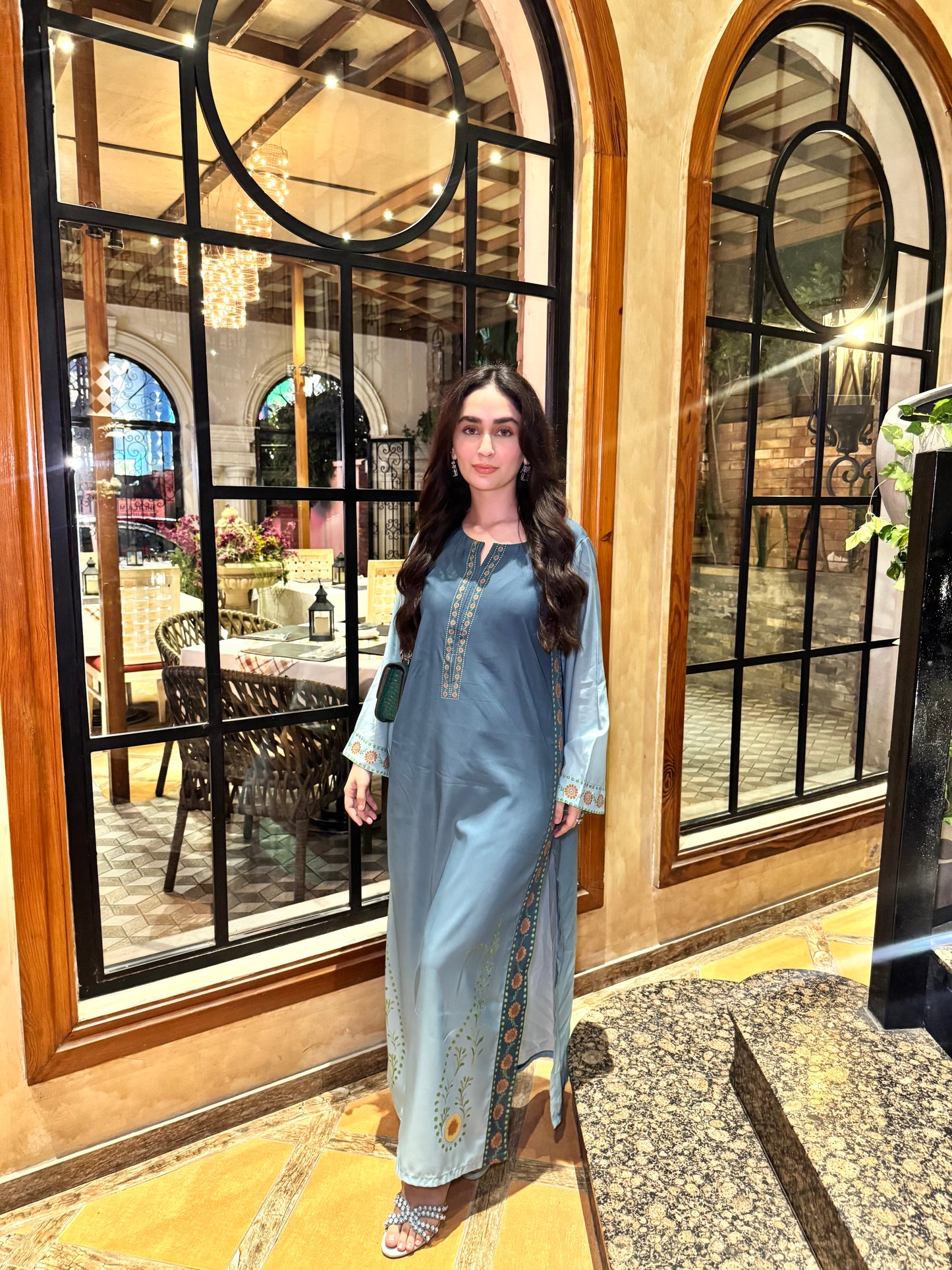 BLUE OMBRE KAFTAN | 2-Piece